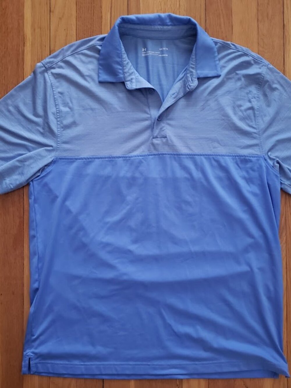 Under Armour Men's Colorblock Golf Polo Shirt Blue size: L